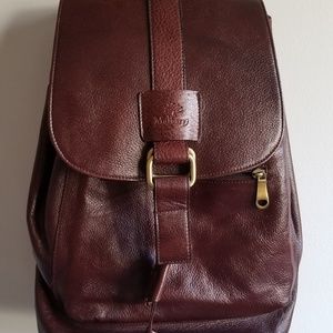 Brown Leather Backpack